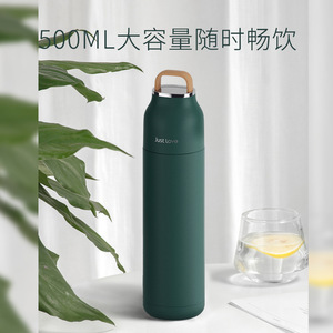 20oz 500ml Stainless Steel Back School Office Cup Classic Vacuum Insulated 6-12 Hours <b>Thermal</b> Insulation Portable Eco-Friendly - Product Image 5