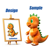Boneka Naga Terbang Kartun Mint Ramah Anak Grosir, Boneka Plush Isi Kapas Super Lembut Berlogo Leehom, Bersertifikat CE