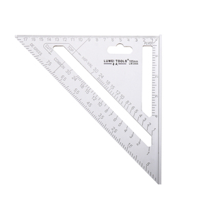 Penggaris sudut persegi aluminium Aloi, alat ukur pertukangan mudah digunakan dan pengukuran akurat - Product Image 1