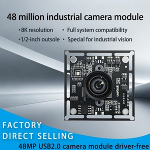 โมดูลกล้องอุตสาหกรรม ไม่ต้องใช้ไดรเวอร์ ความละเอียด 48MP กล้องแบบ Global Shutter มุมกว้าง 92 องศา เซ็นเซอร์ CMOS ปรับแต่งได้ตามความต้องการ OEM & ODM - Product Image 2