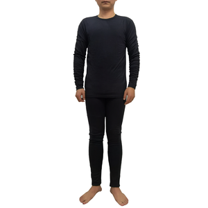 Long Sleeve Crew Neck Men's Long Johns Suit Underwear Merino <strong>Wool</strong> <strong>Base</strong> <strong>Layer</strong> for Woman and Man - Product Image 1
