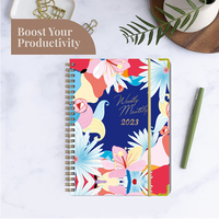 Cahier d'exercices en bobine couleur à reliure en spirale personnalisé pour étudiants Cahier en papier kraft laitier