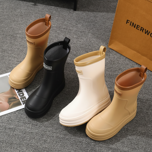 Stivali da donna Basic per le stagioni delle piogge lavoro leggero e moda pioggia e neve CD18 taglia per adulti - Product Image 1