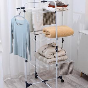 מכירות סיטונאיות בסגנון בריטי סגנון רב תכליתי מתכת מתקפל בגדים לייבוש מתלה מקורה מגבת חיצונית - Product Image 2