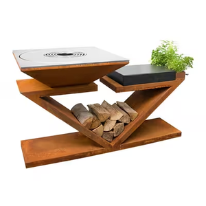 Parrilla de acero corten resistente a la intemperie y duradera para uso en exteriores, cocinas y patios. - Product Image 3