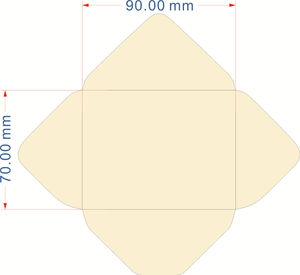 Enveloppe en papier de coton personnalisée pour cartes de mariage - Product Image 4