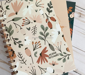 Estética barata <span class=keywords><strong>coreana</strong></span> Kawaii estacionario A4 estudiantes niños diario elemental escritura espiral <span class=keywords><strong>Agenda</strong></span> lindos cuadernos florales para niñas - Product Image 4