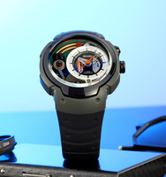 Montre à quartz de luxe OEM ODM de haute qualité pour hommes rétro lumière LED bracelet personnalisé 3ATM résistant à l'eau montre-bracelet
