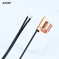 Sensor de Temperatura GAIMC PT100, Sonda de Acero Inoxidable con Inserción/Abrazadera para Tuberías, para HVAC, Calderas, Petroquímica