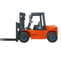 Chariot élévateur diesel Muduo, capacité de 7,5 tonnes, dimensions des fourches de 1070x1100 mm, pour la construction, les fermes, la vente au détail et plus encore