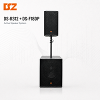 Sistema de Altavoces Line Array Profesional Activo de 12 Pulgadas con Subwoofer de 18 Pulgadas para Eventos en Vivo, Conciertos y Actuaciones en Escenario