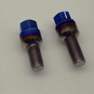 Perno de rueda de titanio Gr.5 personalizado hermoso colorido fuerte peso ligero de alto rendimiento para <span class=keywords><strong>Porsche</strong></span> - Product Image 3