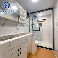 Casa Modular Prefabricada de Contenedor Expandible de 20 Pies, 30 Pies y 40 Pies con Baño, Estándares Locales, en Venta