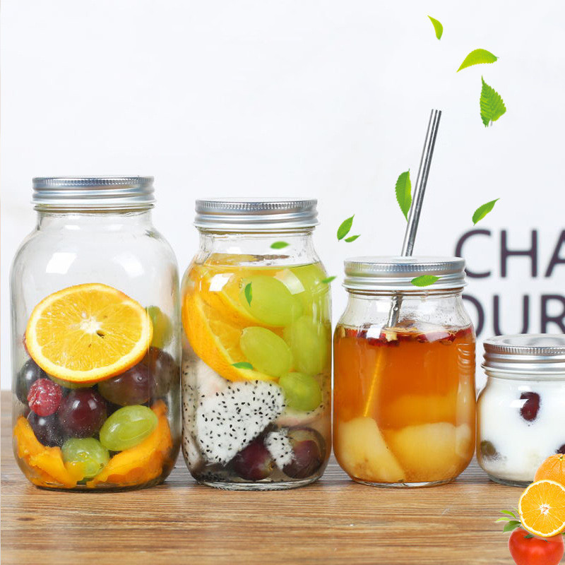 KDG Brand Customized Food Storage 16oz Mason Glass Jars Hot Sale Custom 150ml 300ml 500ml 1000ml Glass Jars with Lids