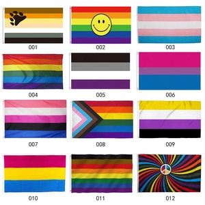 Bán Sỉ Bán Chạy Cờ Tự Hào <span class=keywords><strong>K</strong></span>ích Cỡ Khác Nhau Thiết <span class=keywords><strong>K</strong></span>ế Theo Yêu Cầu Cờ Cầu Vồng Màu Sáng Cờ Đồng Tính In 100% Polyester - Product Image 2