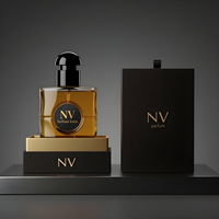 Flacon de parfum en verre de 25 ml, 50 ml, 90 ml, emballage de luxe avec boîte, logo personnalisé, flacon en verre vide, vente en gros, OEM, ODM, flacons de parfum