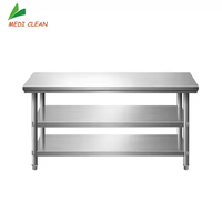 Table de travail commerciale en acier inoxydable pour restaurant cuisine base de table en inox industriel comme plate-forme de travail à vendre