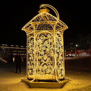 Ip65 Waterproof 3d Led Ramadan Christmas Lantern Light For Outdoor Landscape Decoration And Eid Festival Projects - Product Image 1