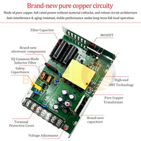 Alimentation électrique CC à découpage ultra-mince Bailide 150W, sortie unique, haute efficacité 12-24V