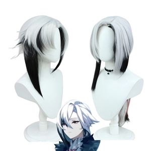 Genshin Impact <span class=keywords><strong>Arlecchino</strong></span> Le Valet Cosplay Costume Ensemble Complet Perruque Uniforme Onze Fatui Harbingers Outfit Halloween Carnaval Party - Product Image 6