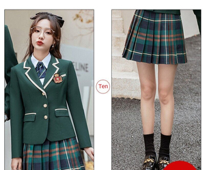 Preppy JK lycée <span class=keywords><strong>uniforme</strong></span> ensemble pour hommes femmes à manches longues Style <span class=keywords><strong>anglais</strong></span> enseignant costume vêtements de jardin pour étudiants pour enfants - Product Image 3