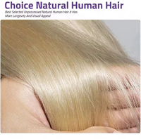 Peluca de Cabello Humano Liso con Frente de Encaje 613, Pelucas Frontales de Encaje 13x4, Pelucas Rubias con Frente de Encaje para Mujeres Negras, Cabello Humano Natural