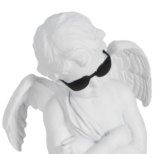 Statuetta d'Angelo Contemporanea con Occhiali da Sole, Ornamento in Resina per Arredamento Casa, Bagno, Ufficio, Soggiorno - Product Image 5