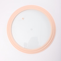 Couvercle de casserole en verre trempé rond en silicone, résistant à la chaleur, multi-usages, pour usage domestique, couvercle de casserole universel