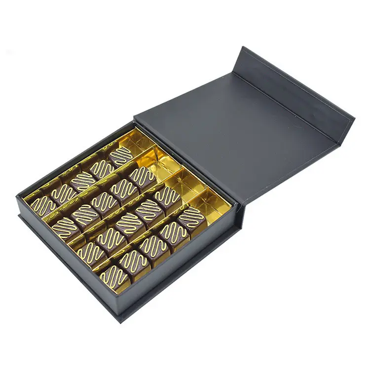 Luxe Magneet Kartonnen Chocolade Doos Papier Vouwen Gift Papier Doos Voor Chocolade