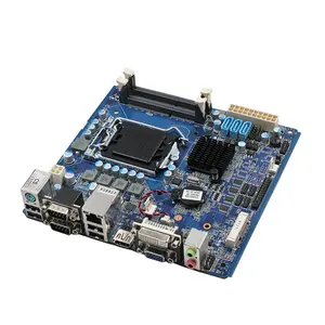 Piesia Factory H61 2*DDR3 16GB Mini ITX Motherboard ATX24+4PIN 65W Industrial lga 1155 Motherboard with Ivy Bridge Processor