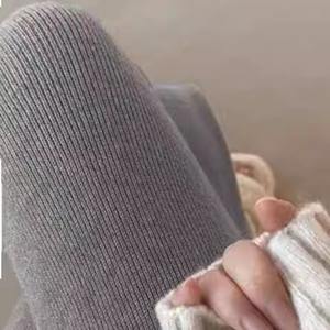 خريف وشتاء أنيق للنساء في أستراليا سروال من الصوف البكر عالي مستقيم جيد التهوية صوف شمعي ناعم غير رسمي واسع الساق - Product Image 5