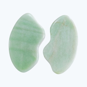 Masseur multifonctionnel en pierre de jade aventurine verte éclairée pour les soins de santé, Guasha - Product Image 6