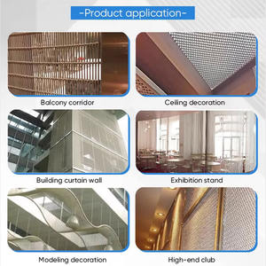 ستائر شبكية معدنية مزخرفة من الفولاذ المقاوم للصدأ لشبكة تزيين الجدار الخارجي متوفرة بالمخزون - Product Image 5