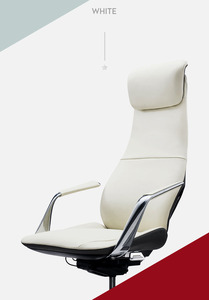 Yazhi Modern High-Back Leather Manager Silla de oficina con base giratoria de metal Luxury Executive <span class=keywords><strong>Boss</strong></span> en material de aluminio PU - Product Image 4