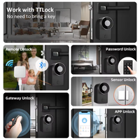 Smart Europa Euro Profile Serrure sans clé à pouce pour porte en bois, aluminium, acier et verre avec options de stockage de données en nuage
