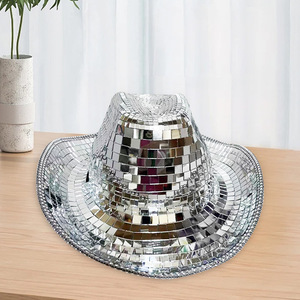 Sombrero de Vaquero/Vaquera con Bola de Discoteca de Cristal al por Mayor de Fábrica - ¡Venta Caliente para Fiestas de Cumpleaños y Despedidas de Soltera! - Product Image 4