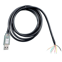 Câble Série USB-A Mâle vers RS485 Utech OEM, Blindé Tressé, Cuivre Pur, Gaine PVC, avec LED TX/RX pour Ordinateur