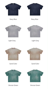 Camiseta AR011 al por Mayor, Estilo Urbano Vintage, Lavado Monkey, Decolorada por el Sol, Hombros Caídos, Manga Corta, Unisex - Product Image 6