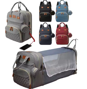Nuovo Design Vendita Calda Grande <span class=keywords><strong>Zaino</strong></span> Multifunzionale per Mamma e <span class=keywords><strong>Bambino</strong></span> Letto Pieghevole da Viaggio Outdoor <span class=keywords><strong>Porta</strong></span> Bebè Borsa per Pannolini - Product Image 1