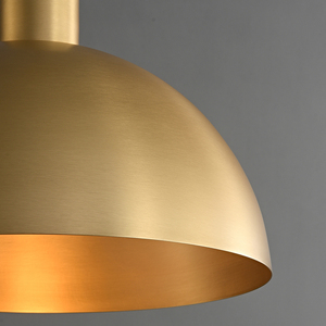 MEEROSEE Gold Pendant Light <strong>Copper</strong> Pendant Lights Kitchen Island Farmhouse Dome Pendant <strong>Lamp</strong> for Hallway Dining Room 400K3330 - Product Image 4