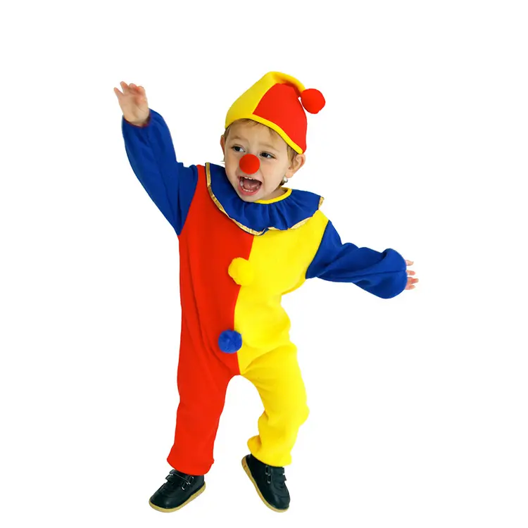 Joker Clown Costumes Set For Baby Boys Unisex Toddler Jumpsuits Kids Halloween Costumes
