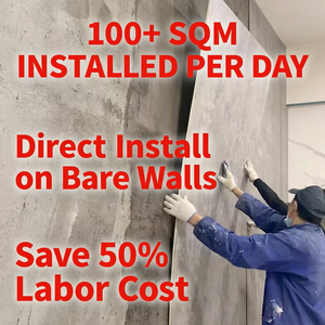 Pannello Murale Moderno in Impiallacciatura di Bambù Effetto Marmo, Ecologico e Facile da Installare per Interni di Case, Hotel, Sale da Pranzo e Scuole - Product Image 5