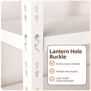 رف تخزين معدني متين بخمس طبقات مقاوم للصدأ والتآكل، سهل التركيب بدون براغي، للاستخدام المنزلي في المطبخ وغرفة المعيشة - Product Image 2