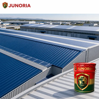 Revêtement liquide semi-brillant à base d'eau, résistant aux intempéries, séchage rapide, écologique, faible teneur en COV, pour toitures métalliques de bureaux de chantier et de camps