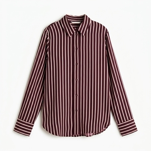 Chemise décontractée boutonnée pour homme en coton et fibre de bambou de qualité supérieure, teinte en fil, anti-plis, couleur personnalisée, ODM pour détaillants de mode, OEM - Product Image 3