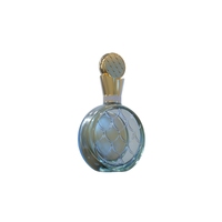 Flacon de parfum personnalisé de qualité supérieure, 100 ml, forme ronde en verre, bouchon en zinc