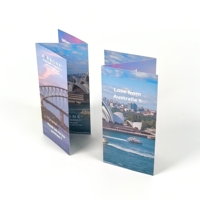 Brochures pliables pour entreprises, sur mesure et en gros, impression couleur, dépliants marketing à trois volets