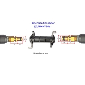 Connecteur d'extension de tuyau pour <span class=keywords><strong>nettoyeur</strong></span> <span class=keywords><strong>haute</strong></span> <span class=keywords><strong>pression</strong></span>, <span class=keywords><strong>adaptateur</strong></span> de raccord de tuyau pour <span class=keywords><strong>nettoyeur</strong></span> à jet <span class=keywords><strong>haute</strong></span> <span class=keywords><strong>pression</strong></span> - Product Image 3