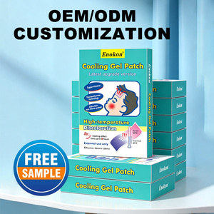 Parche de <span class=keywords><strong>Gel</strong></span> Hidrogel para Enfriamiento Instantáneo de la Fiebre, Fábrica Enokon, Grado Médico, Certificación ISO13485, CGMP, CE, Soporte OEM y ODM, Venta al Por Mayor - Product Image 2