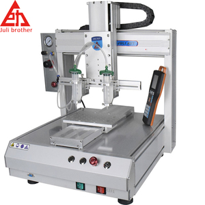 Hoàn Toàn Tự Động 3 Trục Dính Dispenser <span class=keywords><strong>Benchtop</strong></span> Keo <span class=keywords><strong>Robot</strong></span> LED Đôi Đầu Trạm Duy Nhất Vàng Máy Pha Chế Keo - Product Image 1